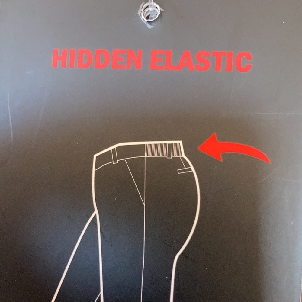 Briggs comfort waistband hidden elastic Capri olive size 16 - Picture 11 of 16